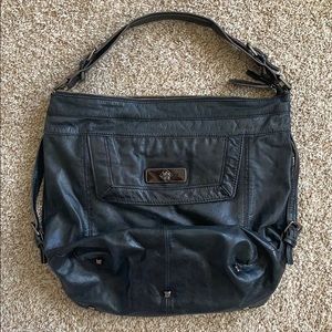 BCBGMAXAZRIA black leather purse